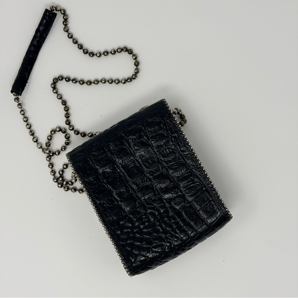Incredible Crocodile Leather and Embellished Bejeweled Crossbody Bag - Picture 6 of 6